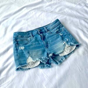 American Eagle jean shorts with pocket detail